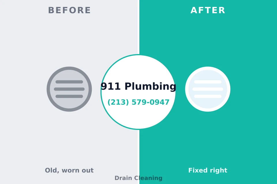 Before and after: plumbing repair Rapid City, MI